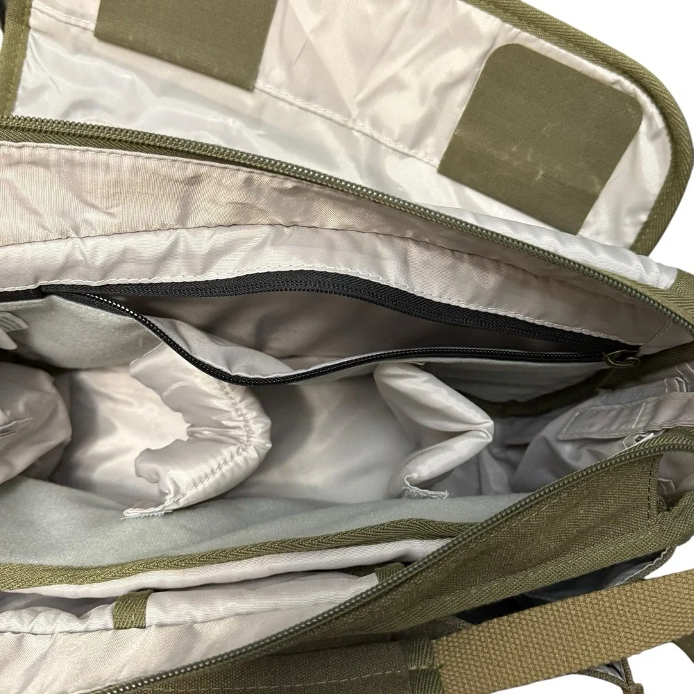 Tarion‎ RS01 Camera Messenger Bag DSLR Shoulder Padded Green Canvas NWT